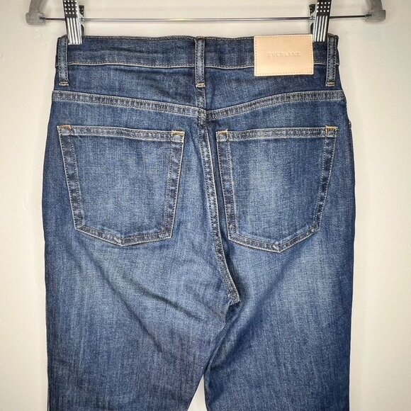 Everlane Womens The Cheeky Bootcut Jeans Size 26 Denim High Waist Raw Hem - Picture 3 of 6